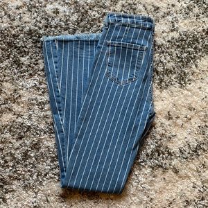 Cello Size 5 Denim with White Stripe FLARE Jeans